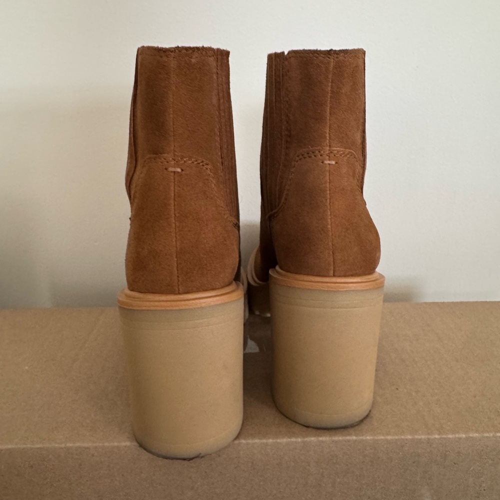 Dolce Vita Brown Suede Heeled Boots - Caster Waterproof - Picture 4 of 7